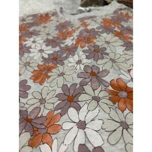 Carters 10/12 fall floral flowers sweat shirt crew neck fleece lined euc